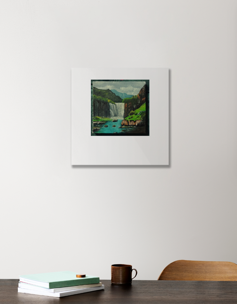Scenery Acrylic Square Poster by Rythem bhardwaj