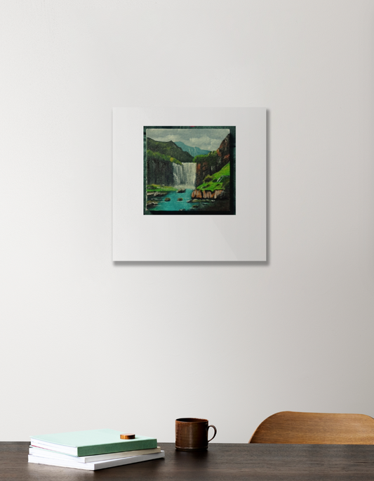 Scenery Acrylic Square Poster by Rythem bhardwaj