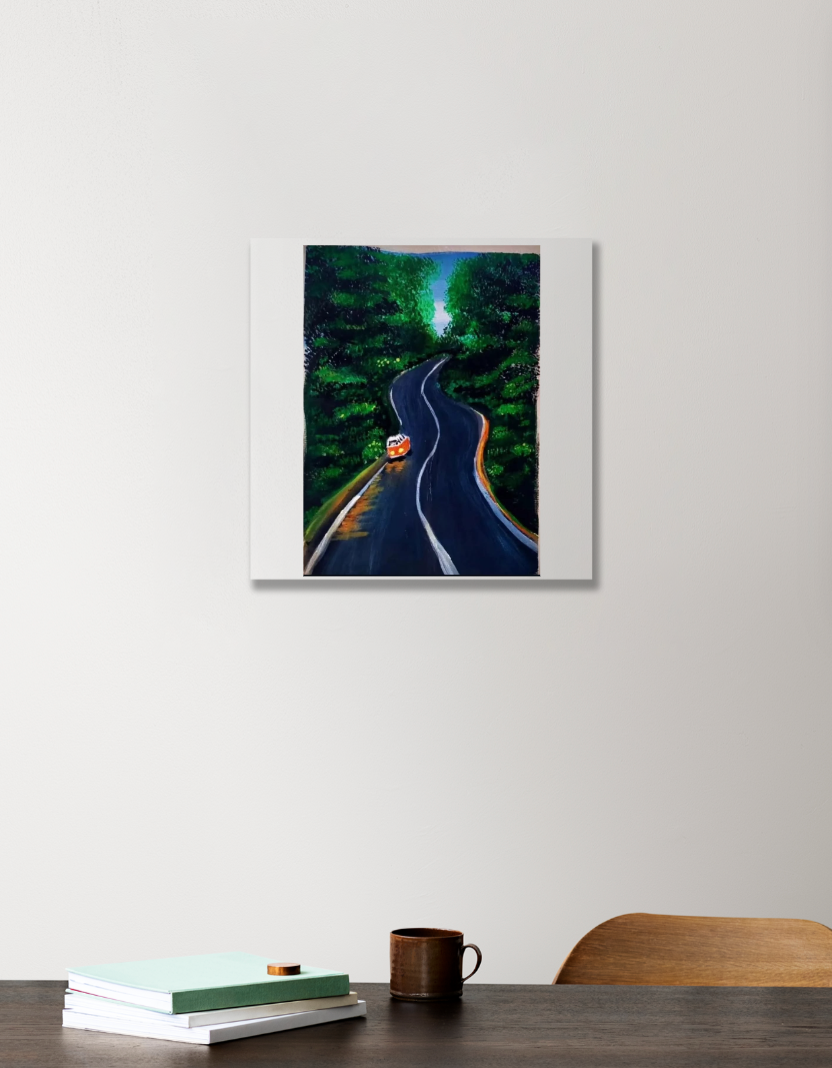 Journey Acrylic Square Poster by srishti 