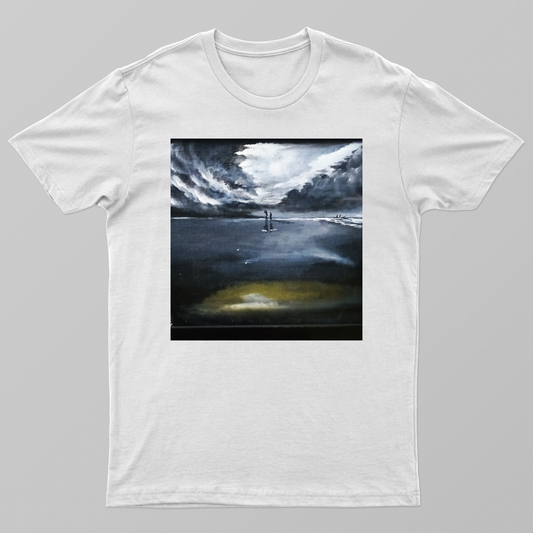 Minimal monsoon design Unisex T-shirt by Mainak Chakrabortty 