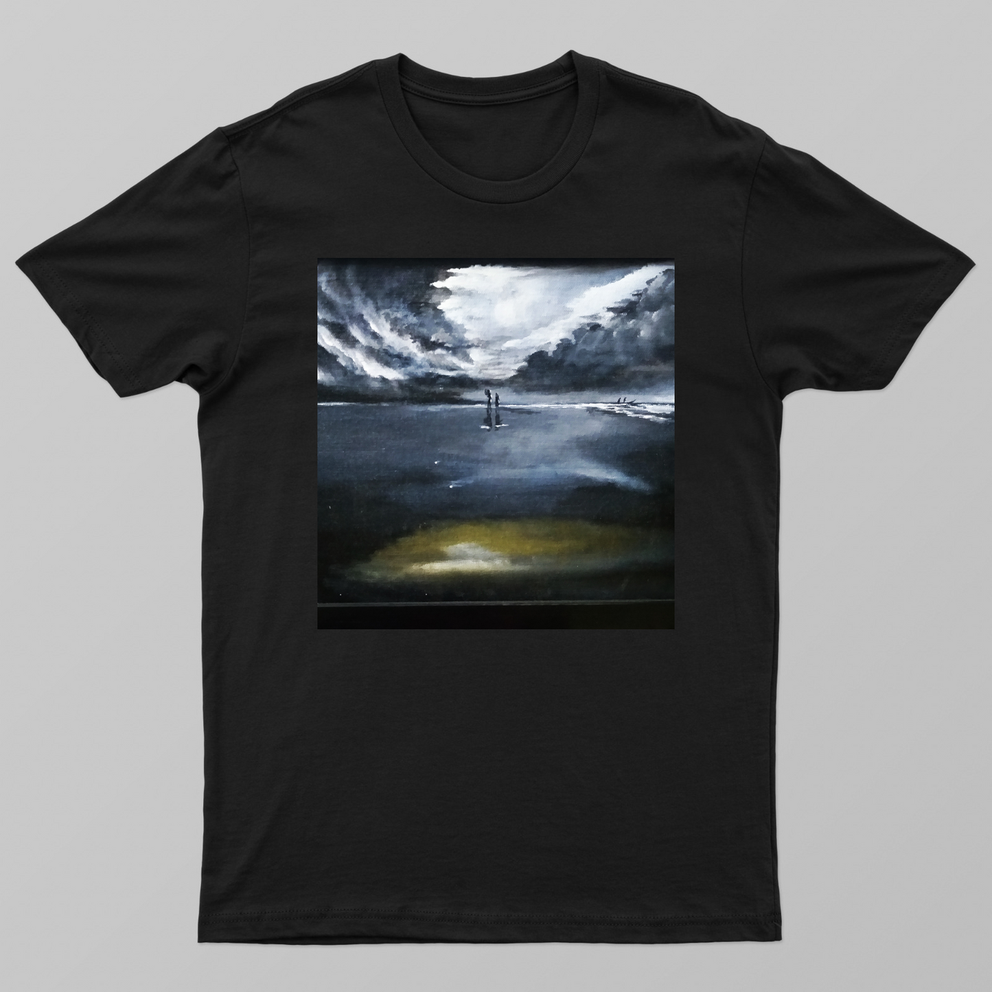 Minimal monsoon design Unisex T-shirt by Mainak Chakrabortty 