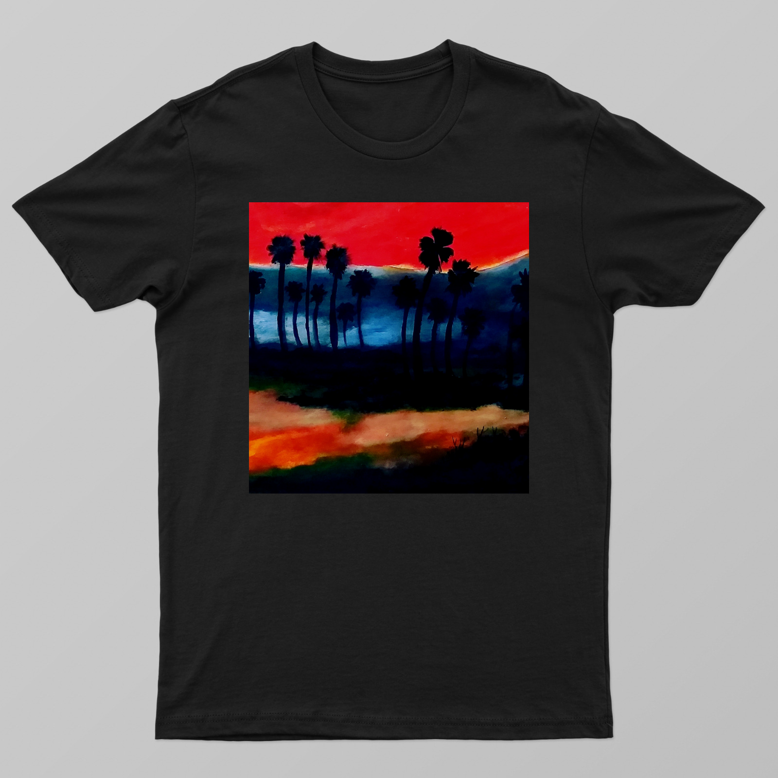 Minimal moonscape Unisex T-shirt by Mainak Chakrabortty 