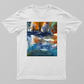 Abstract afternoon light Unisex T-shirt by Mainak Chakrabortty 
