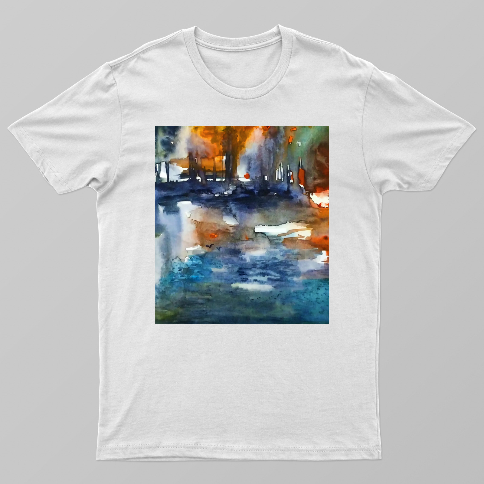 Abstract afternoon light Unisex T-shirt by Mainak Chakrabortty 