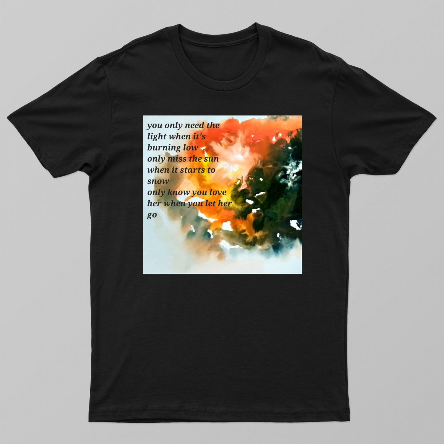 Abstraction with poetry Unisex T-shirt by Mainak Chakrabortty 