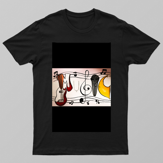 Music original design Unisex T-shirt by Harsh Kamble