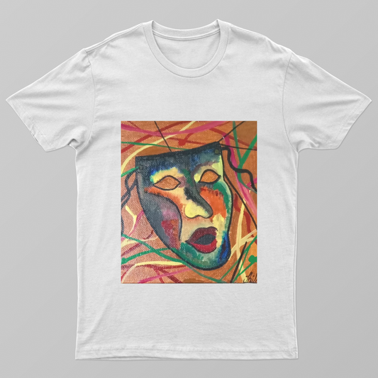 Face mask design Unisex T-shirt by Veerupaksh 