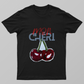 Cherry Mon Cheri Unisex T-shirt by Dinesha