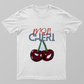 Cherry Mon Cheri Unisex T-shirt by Dinesha