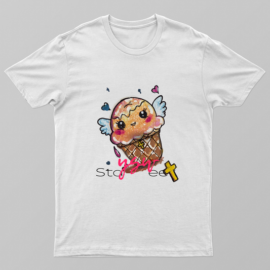 Faith Scoop Unisex T-shirt by Dinesha