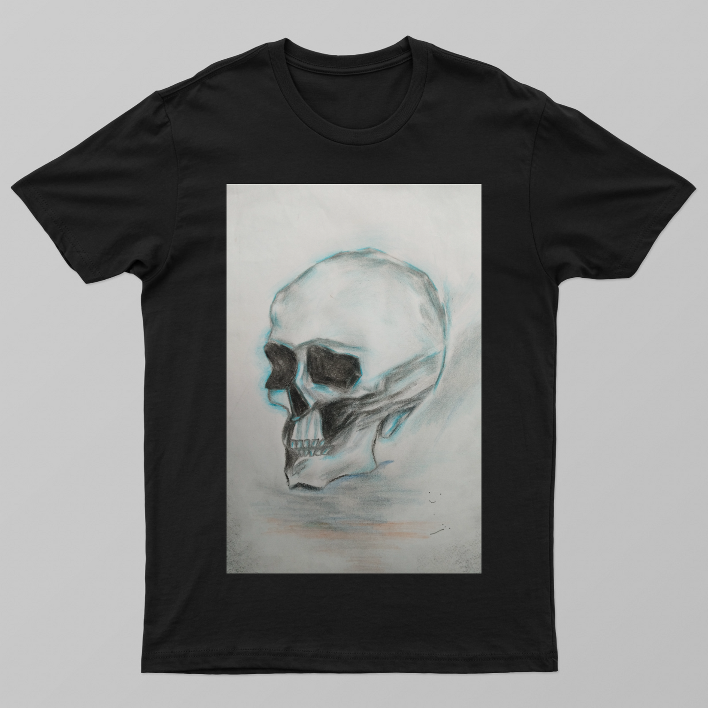 Dark sketch skeleton Unisex T-shirt by Debangshi Goswami 