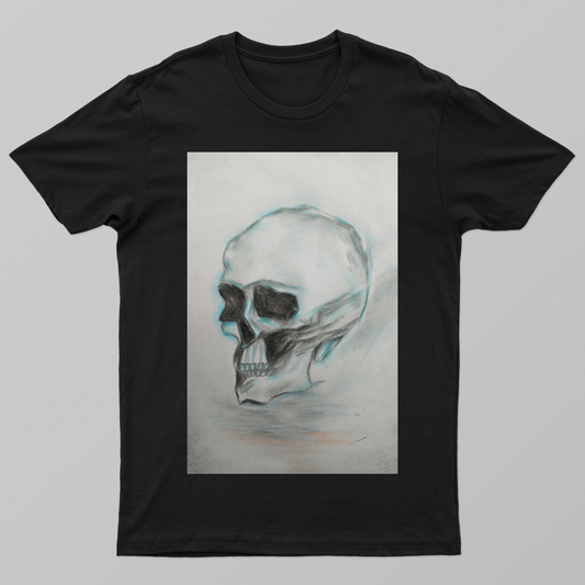 Dark sketch skeleton Unisex T-shirt by Debangshi Goswami 