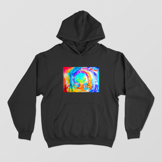 Headphone hoddie Unisex Hoodie by Debangshi Goswami 
