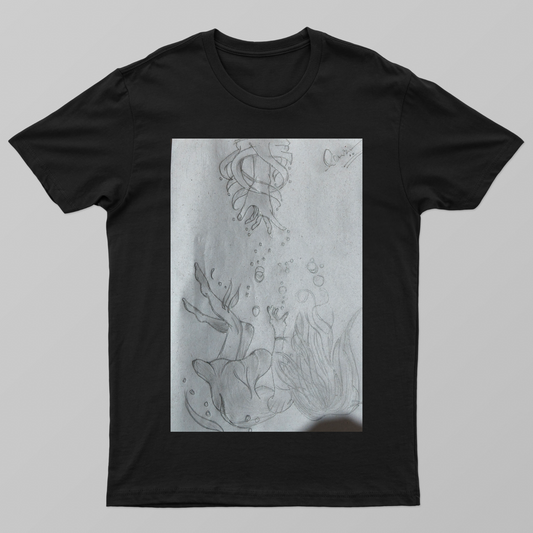 Girl falling Unisex T-shirt by Shaili pandey