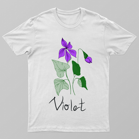 February Girl Flower Unisex T-shirt by Zera