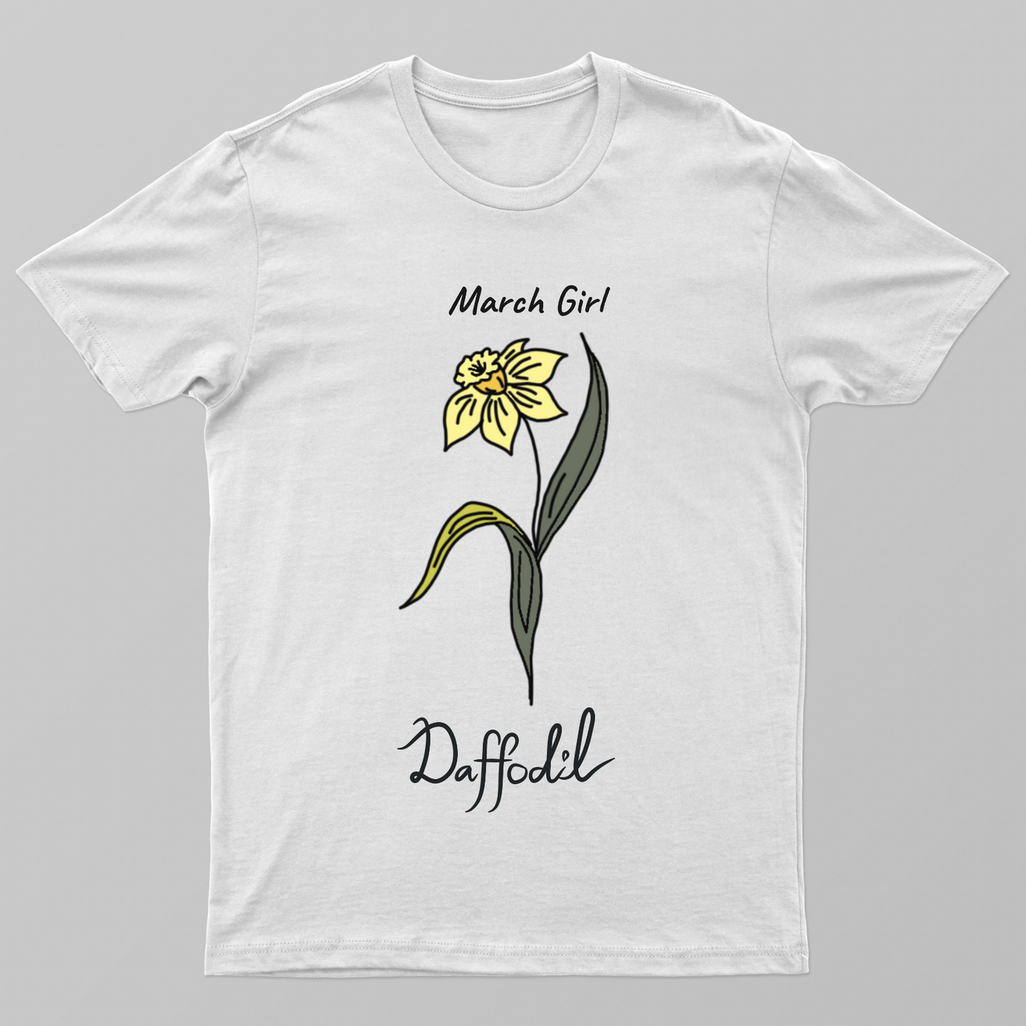 March Girl flower Unisex T-shirt by Zera