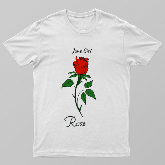 June girl flower Unisex T-shirt by Zera