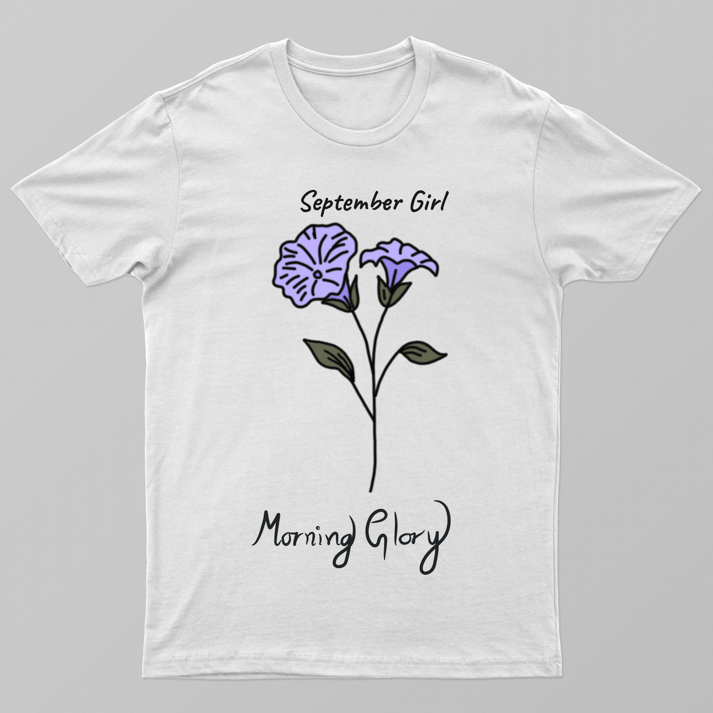 September Girl flower Unisex T-shirt by Zera