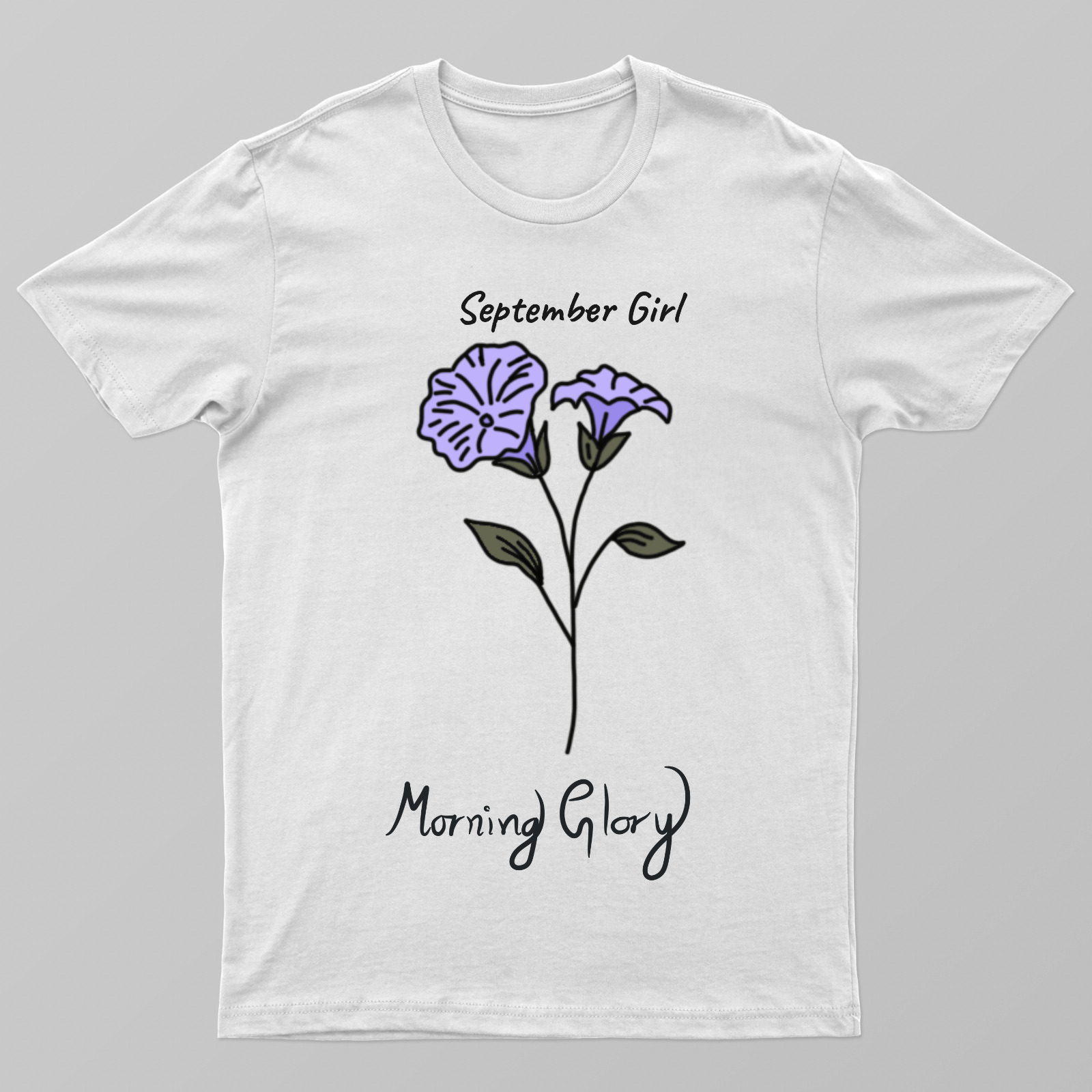 September Girl flower Unisex T-shirt by Zera