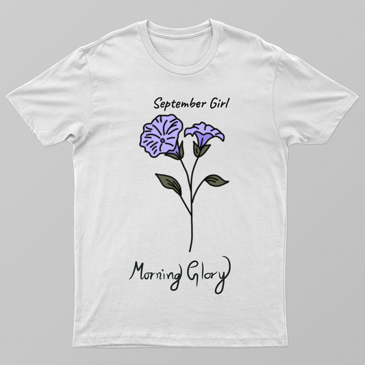 September Girl flower Unisex T-shirt by Zera