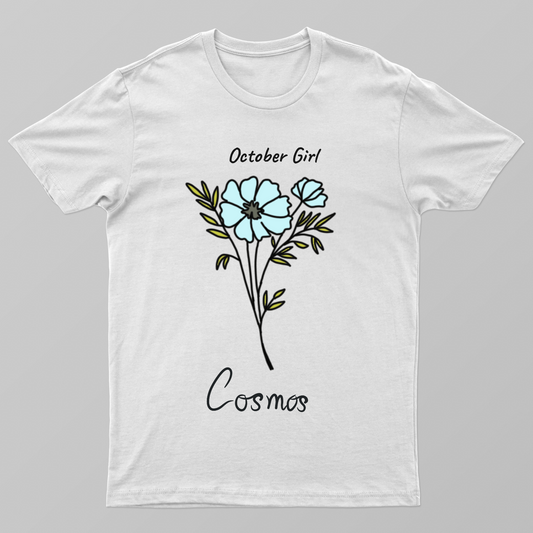 October girl flower Unisex T-shirt by Zera