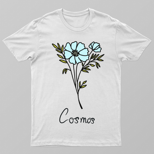 Cosmos flower Unisex T-shirt by Zera
