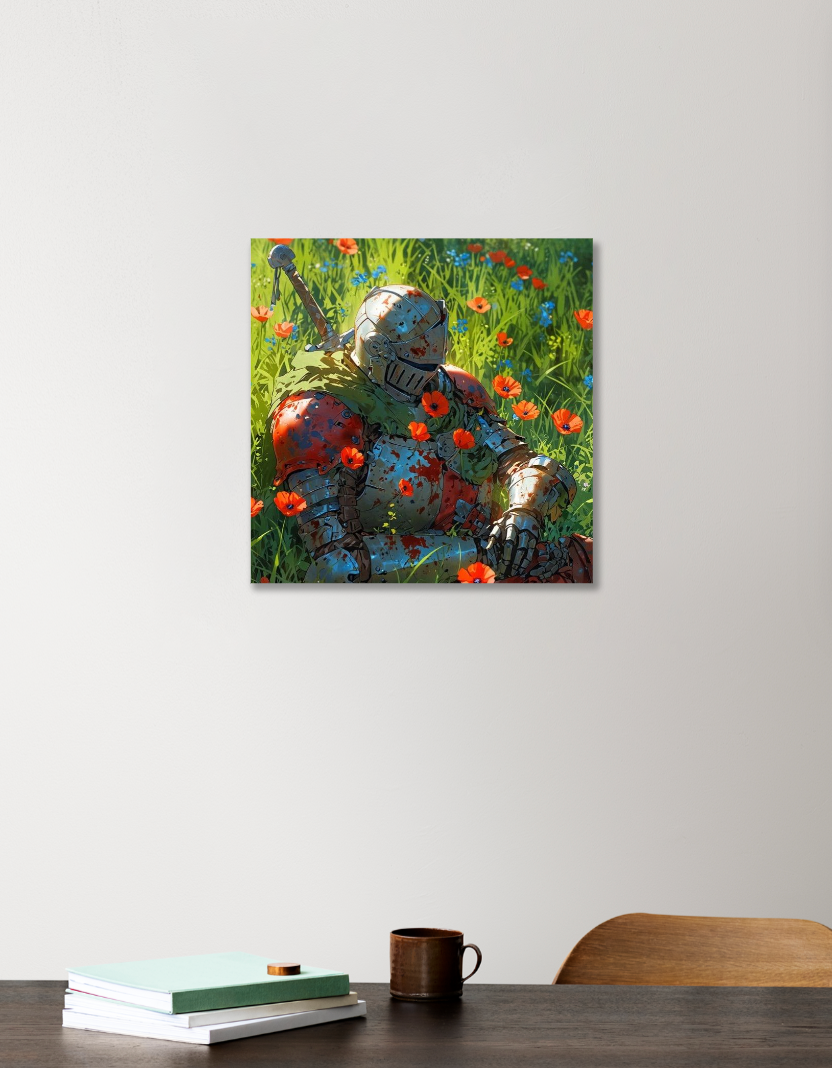 Peace After War Acrylic Square Poster by Vinayak Garg