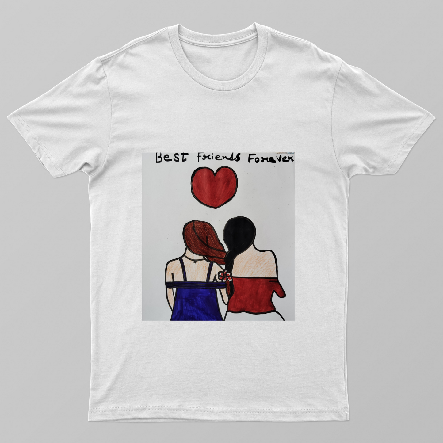 Best Friends Forever Painting Unisex T-shirt by Tanisha Sinha