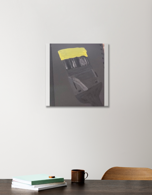 Paint Brush Painting Acrylic Square Poster by Tanisha Sinha