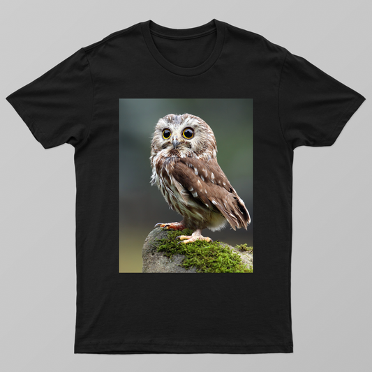 Mystic Owl Minimal T-Shirt Unisex T-shirt by vk sowjanya