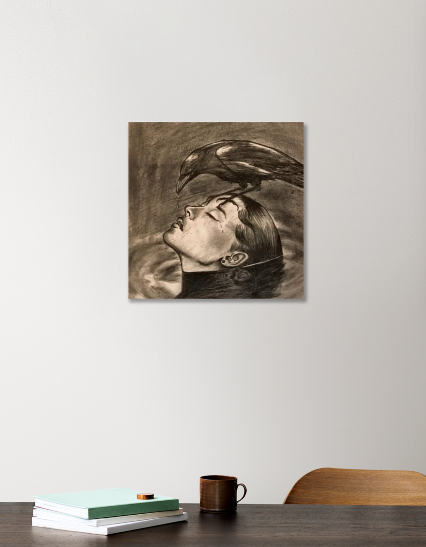 Pencil art Acrylic Square Poster by Ashish k laugh 