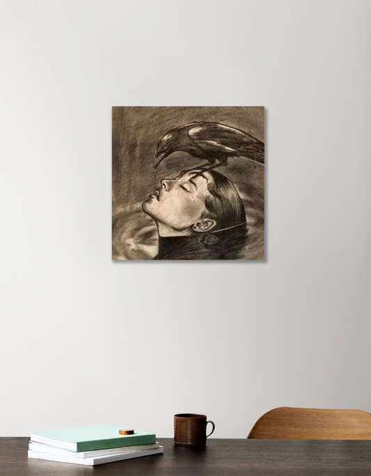 Pencil art Acrylic Square Poster by Ashish k laugh 