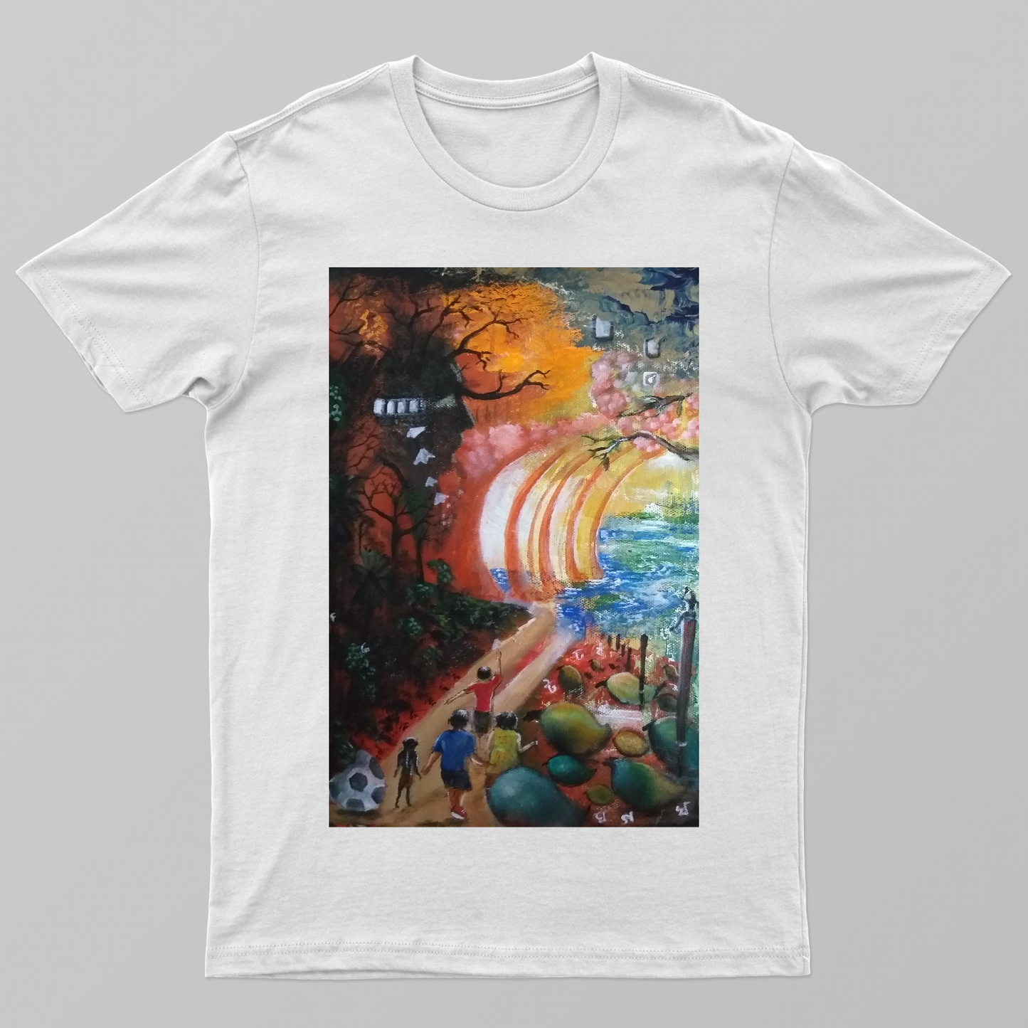 Childhood dreams Unisex T-shirt by Mainak Chakrabortty 