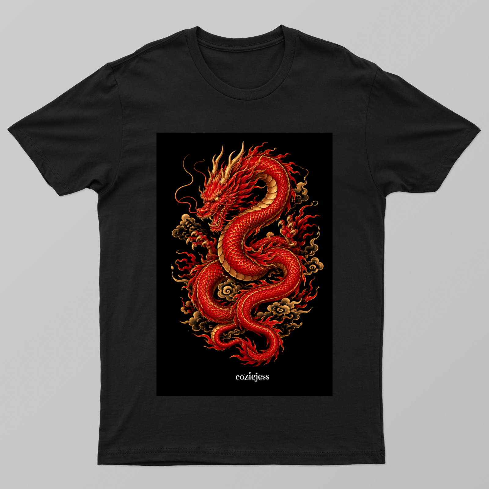 Chinese dragon tshirt Unisex T-shirt by Jeselle D'Rozario