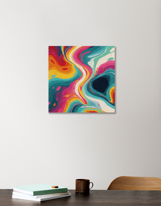 Abstract 12"x12" Acrylic Square Poster by Rabindu Das
