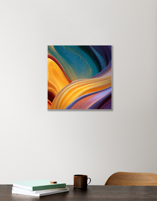 Abstract 12"x12" Acrylic Square Poster by Rabindu Das