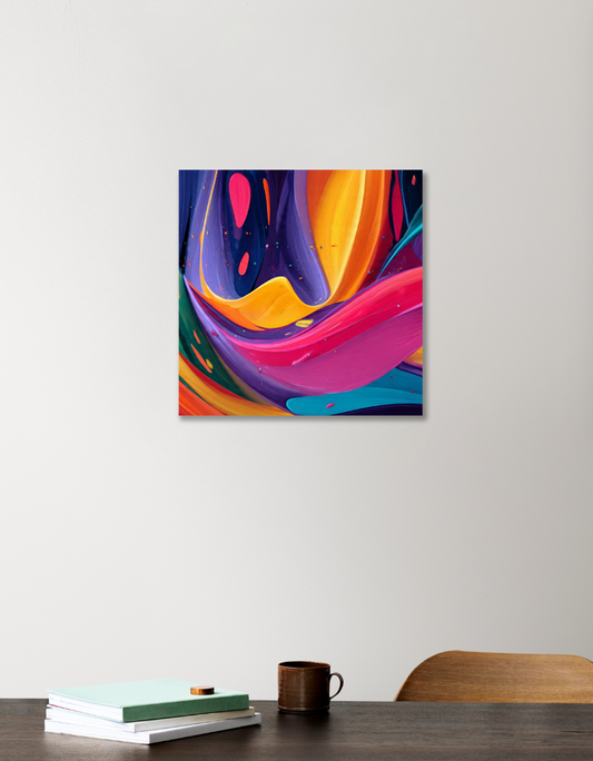 Abstract 12"x12" Acrylic Square Poster by Rabindu Das