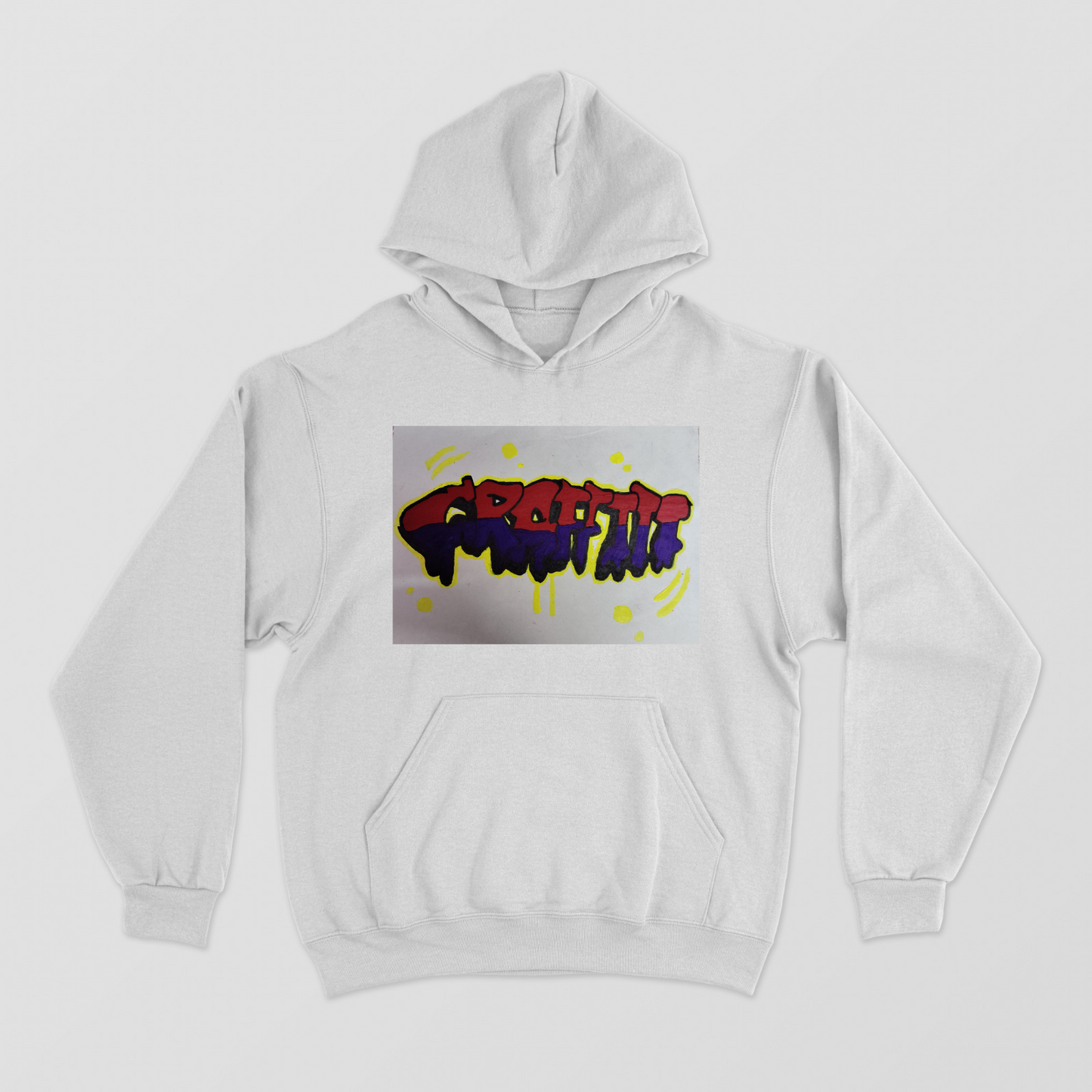 Graffiti Printed Unisex Hoodie by Tanisha Sinha