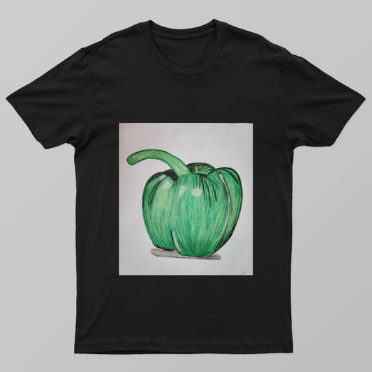 Summer Special Capsicum Printed Unisex T-shirt by Tanisha Sinha