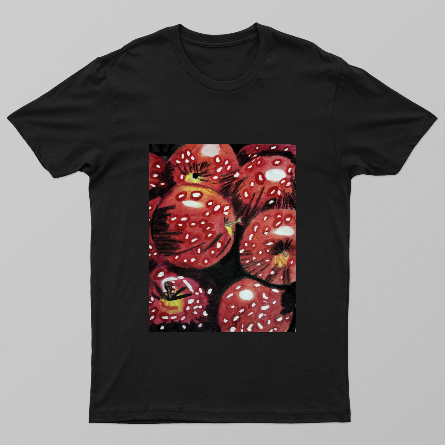 Apple Printed Unisex T-shirt by Tanisha Sinha