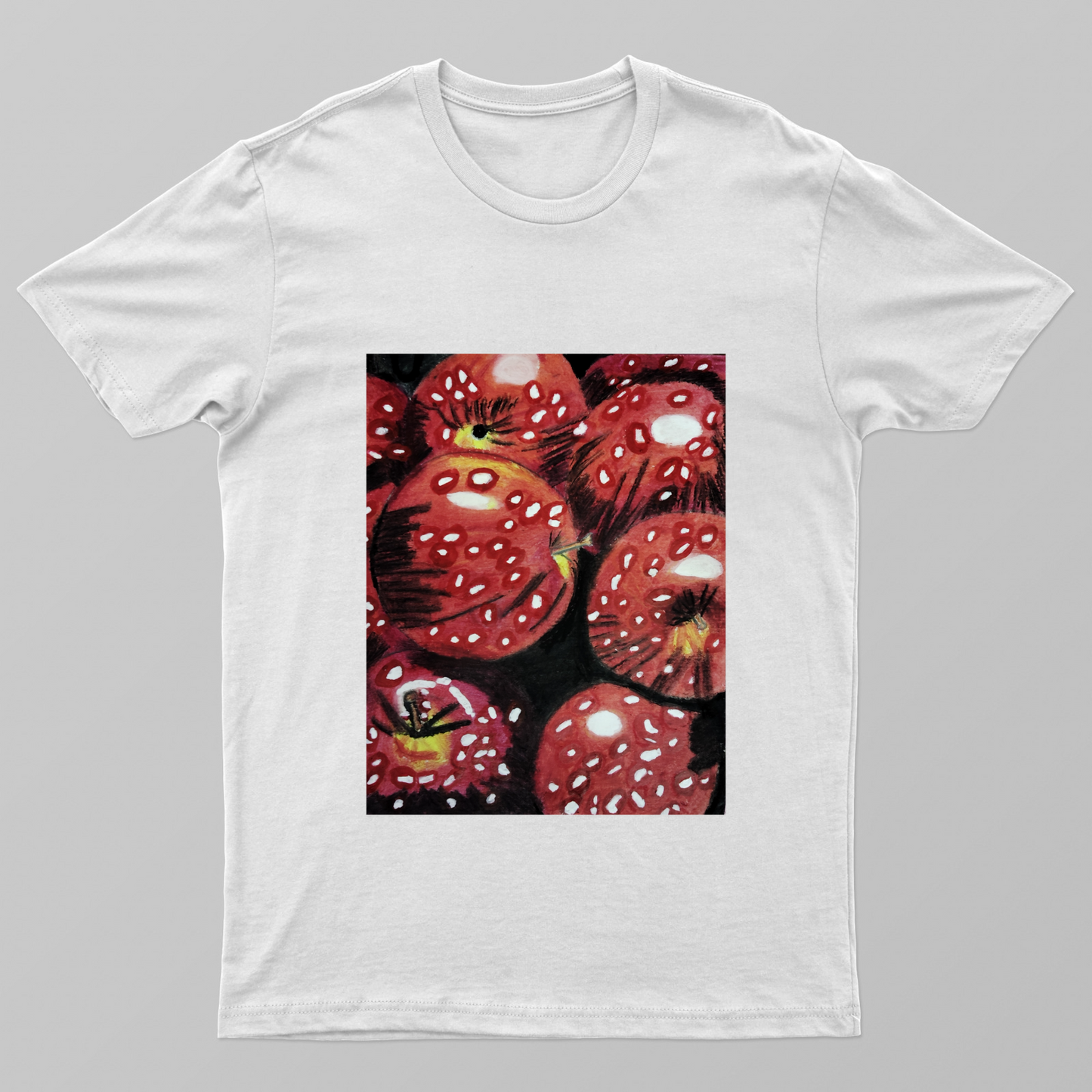 Apple Printed Unisex T-shirt by Tanisha Sinha