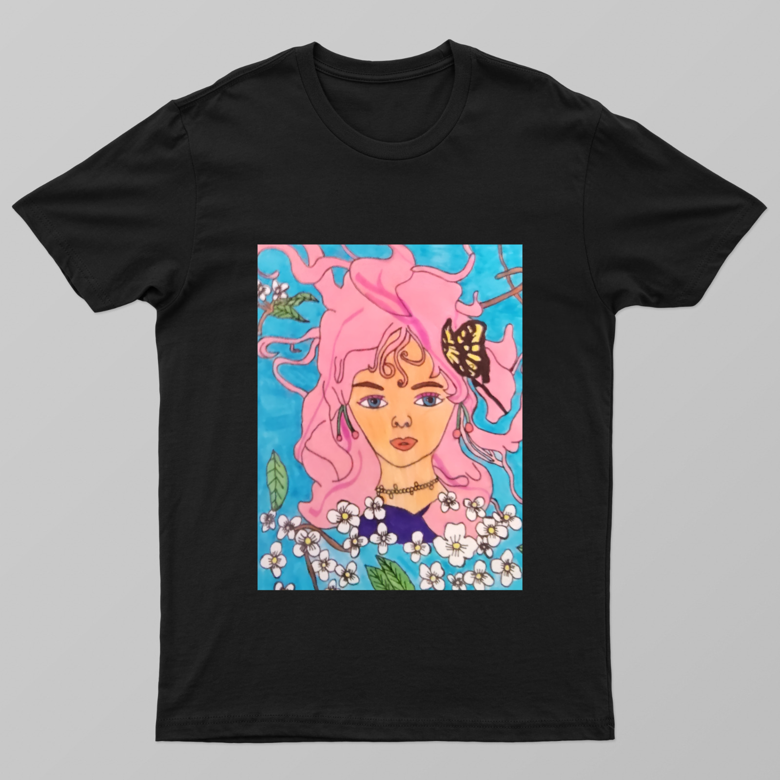 Beautiful Girl Printed Unisex T-shirt by Tanisha Sinha