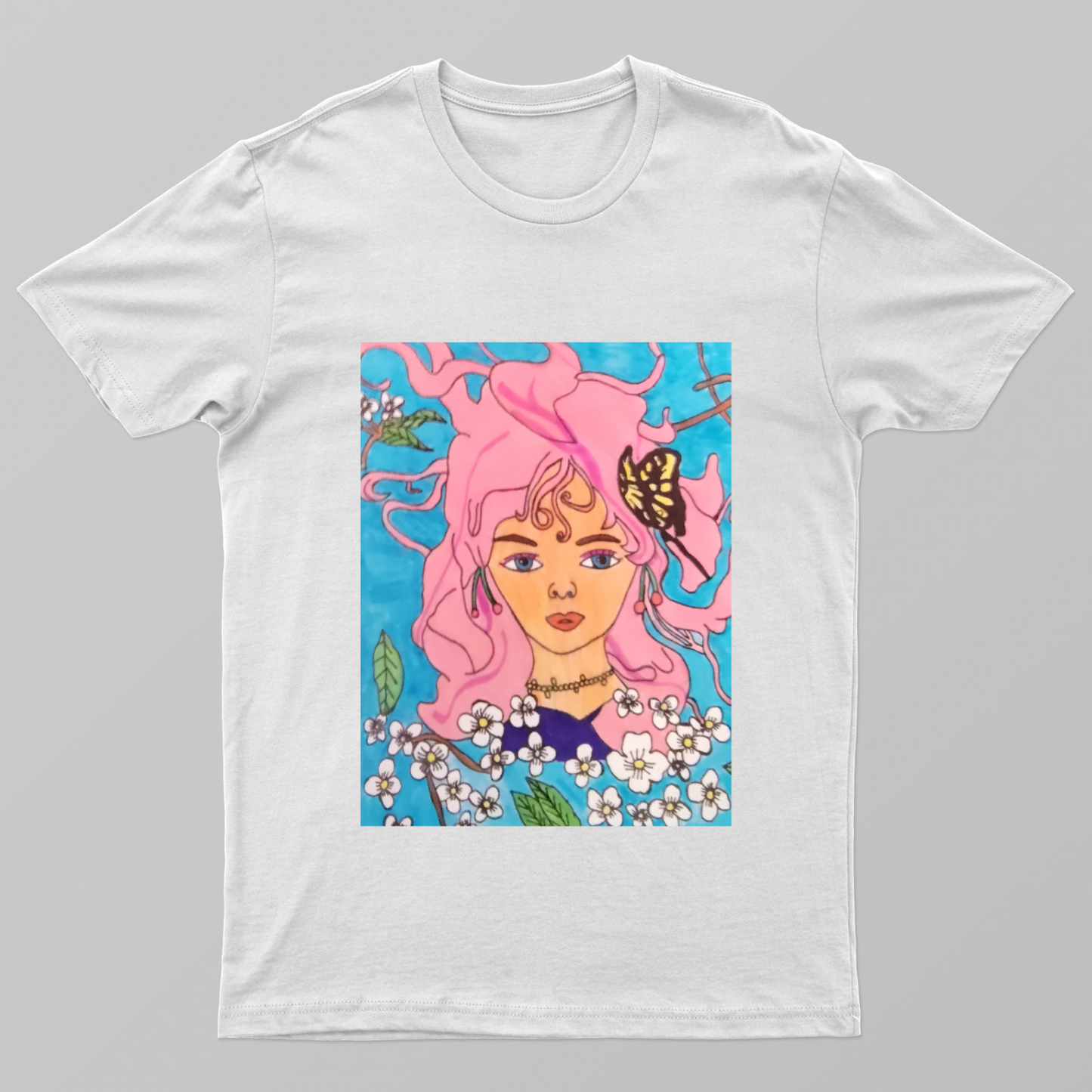 Beautiful Girl Printed Unisex T-shirt by Tanisha Sinha