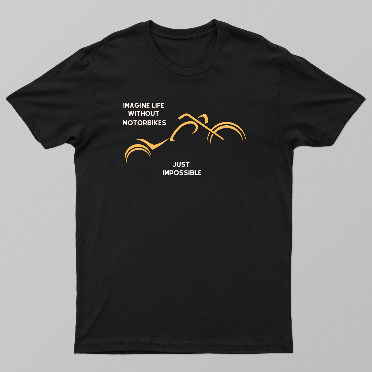 Life without Motorbikes Unisex T-shirt by vidya patki