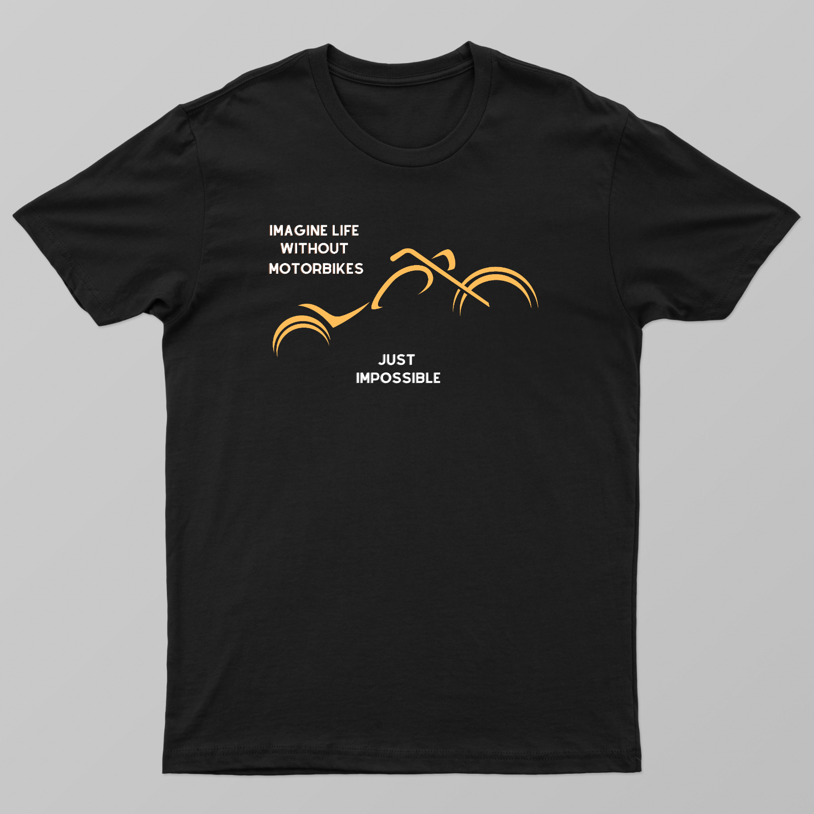 Life without Motorbikes Unisex T-shirt by vidya patki