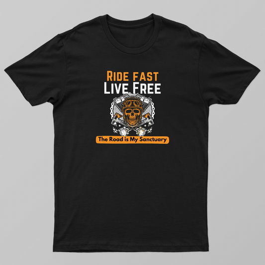 Ride fast Unisex T-shirt by vidya patki