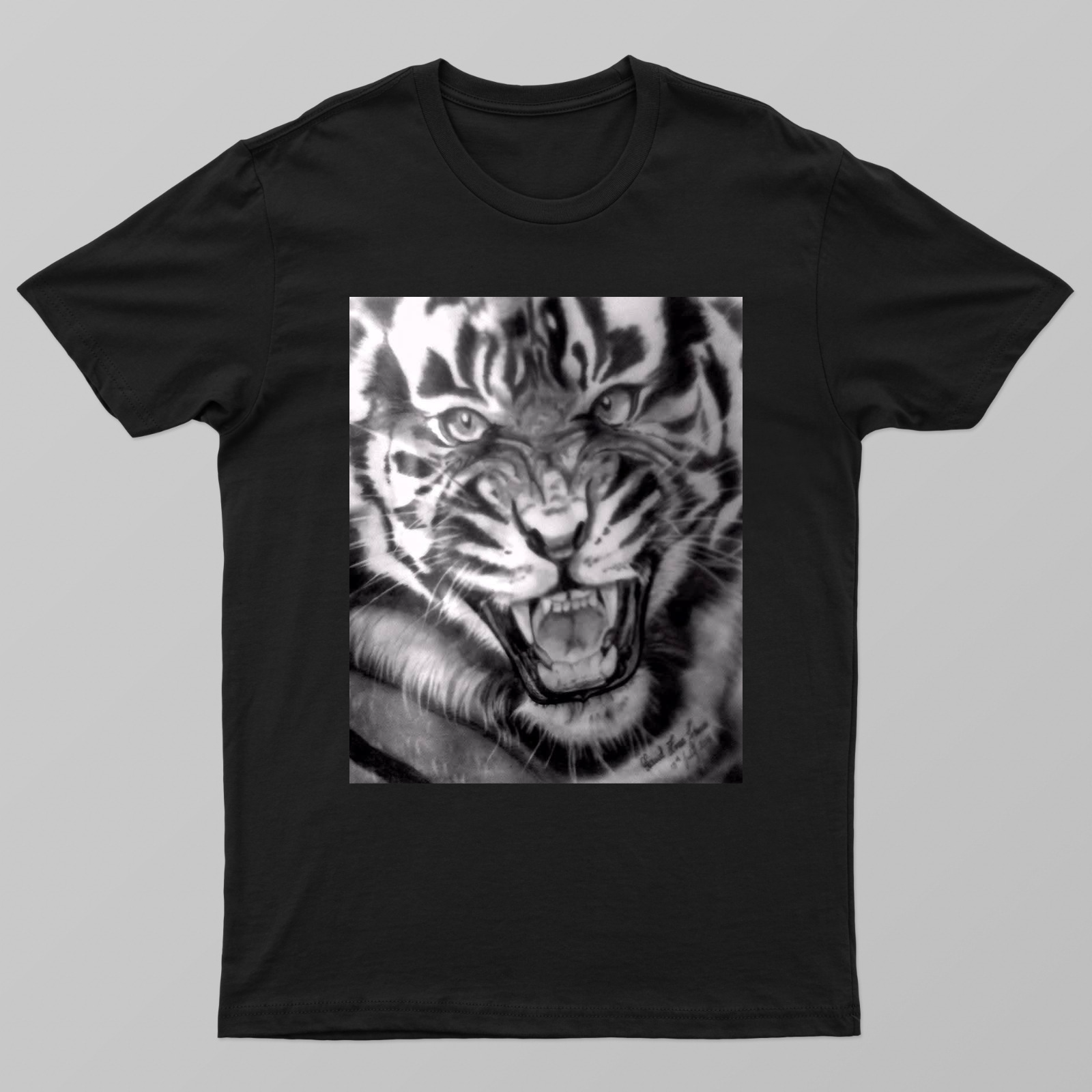 The tiger Unisex T-shirt by David Z.Fanai