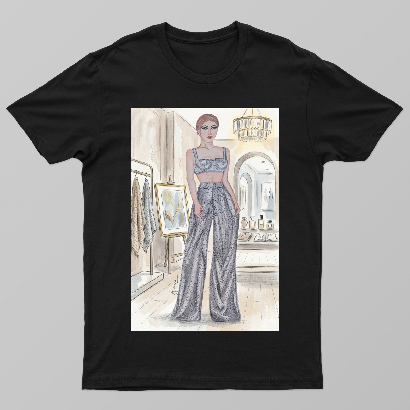 Illustration by Aparna Unisex T-shirt by APARNA CHAUHAN