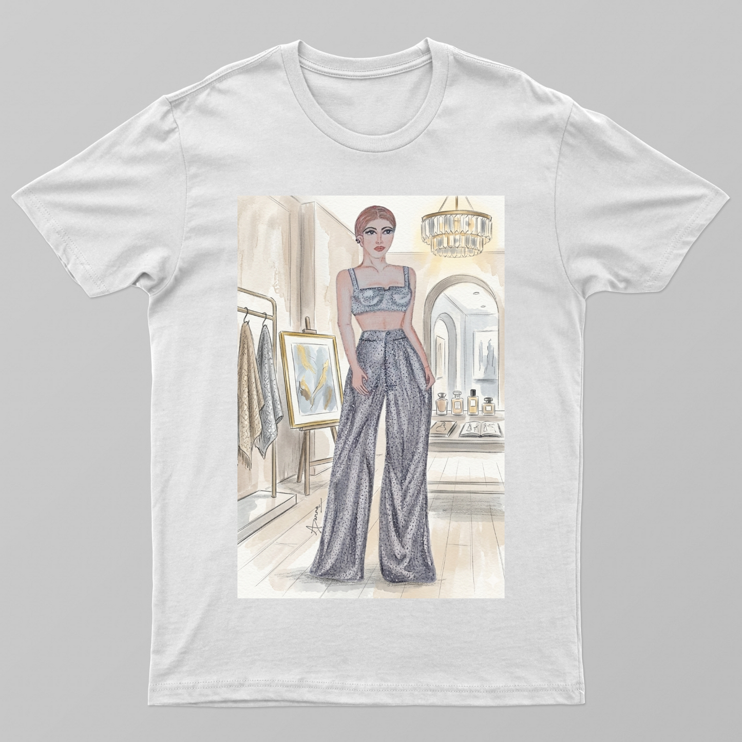 Illustration by Aparna Unisex T-shirt by APARNA CHAUHAN