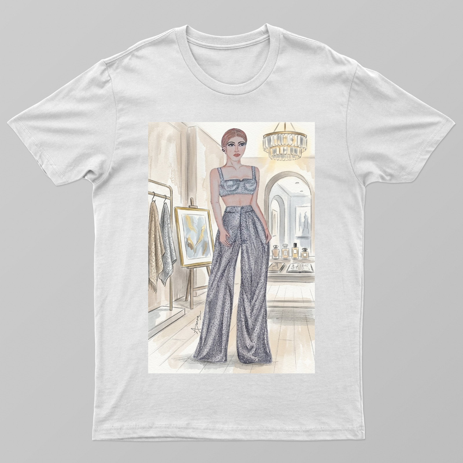 Illustration by Aparna Unisex T-shirt by APARNA CHAUHAN